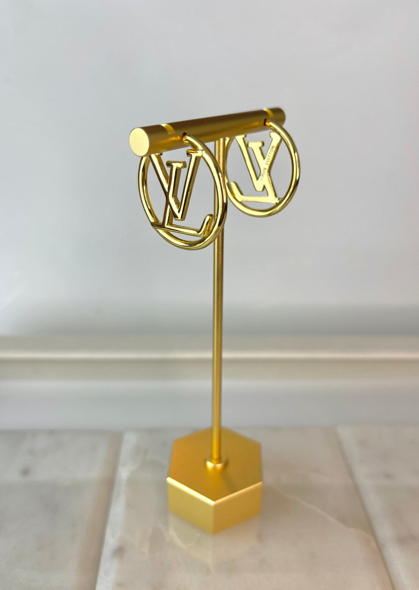 Louis Vuitton Brown Wild LV Mini Hoop Earrings – The Closet
