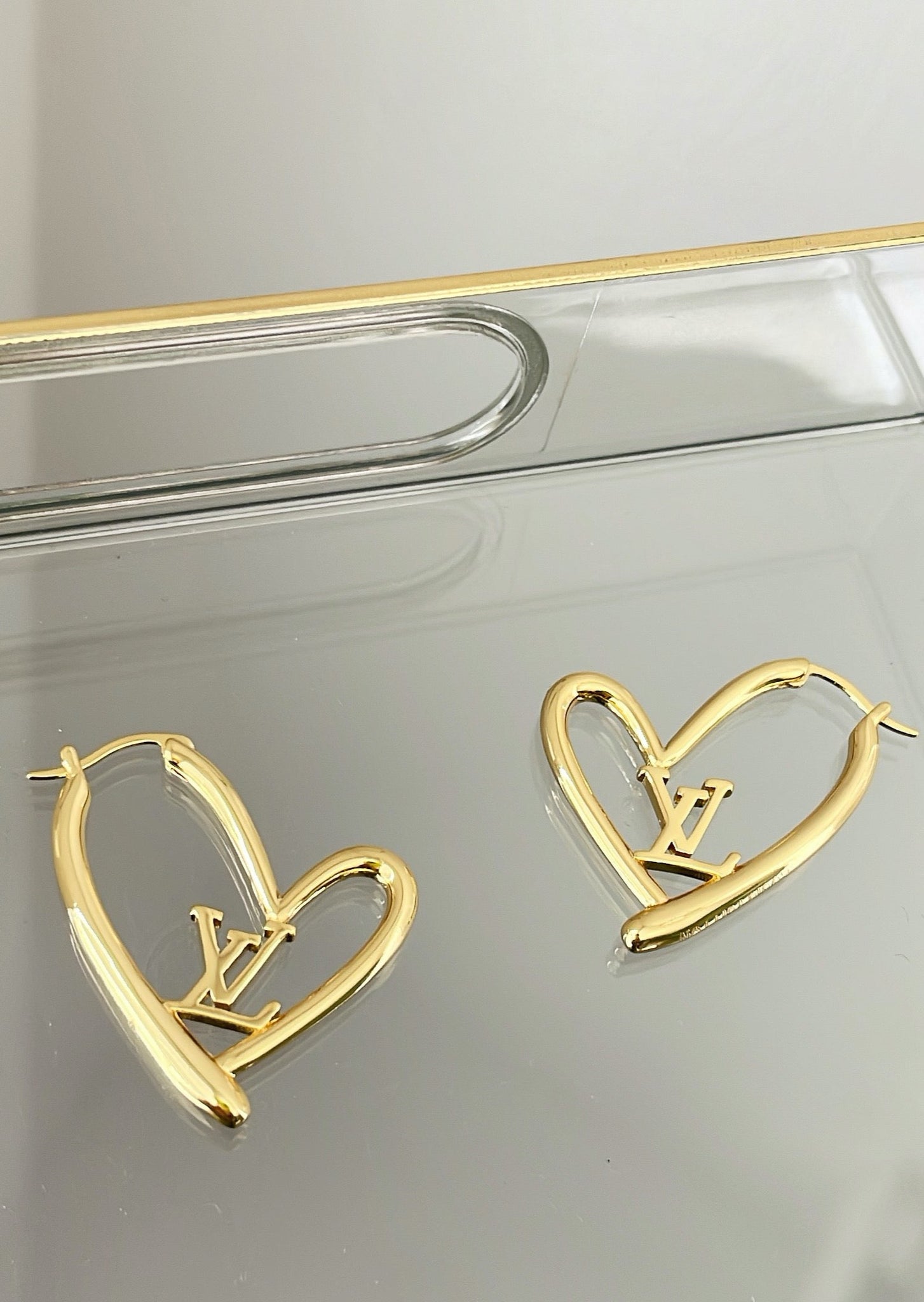 Heart LV Hoops – TMLSS Boutique